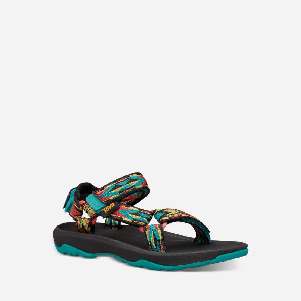 Teva Hurricane XLT 2 - Kids' Teva Slip Ons - Black / Multicolor | India (HDZC49513)